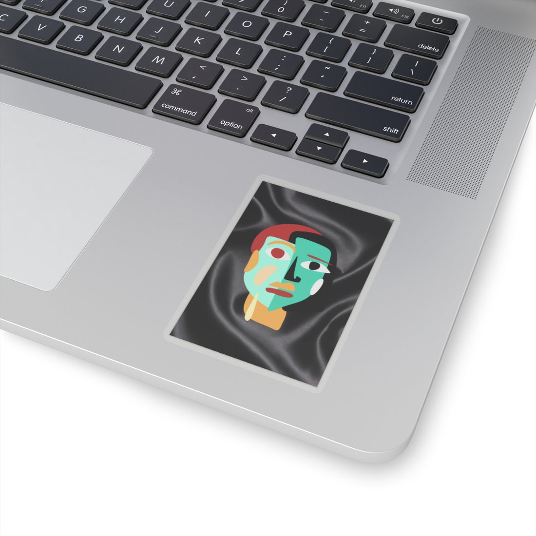 Abstract Face Kiss-Cut Stickers - Modern Art for Laptops and Journals