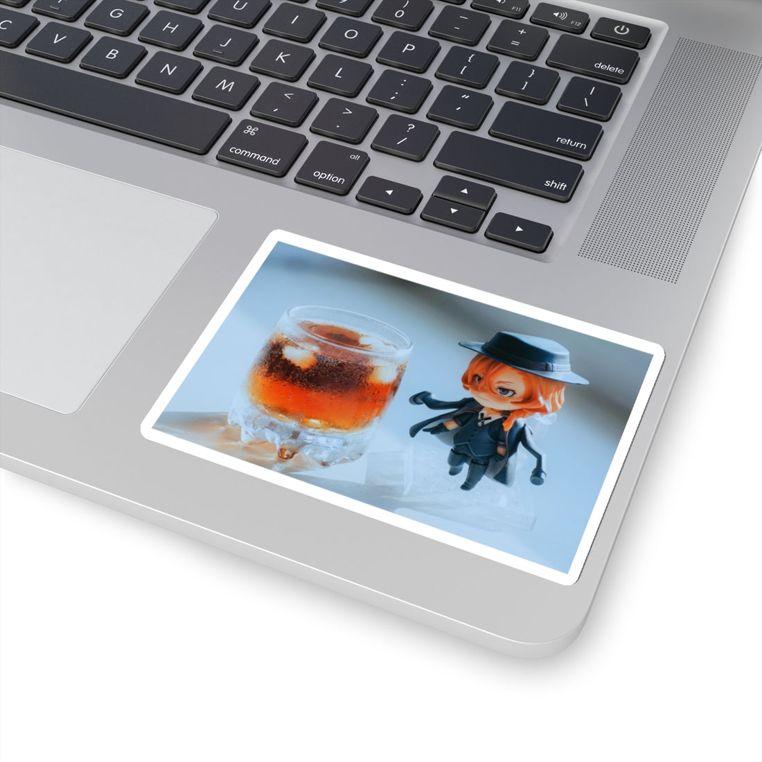 Stylish Kiss-Cut Stickers - Cool Character & Drink Design for Laptops & Decor