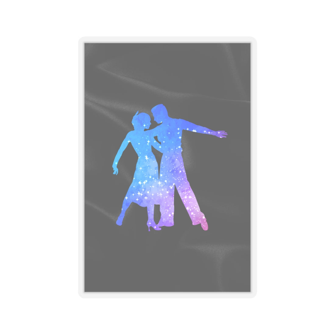 Dancing Couple Galaxy Kiss-Cut Stickers – Perfect for Dance Lovers & Cosmic Vibes