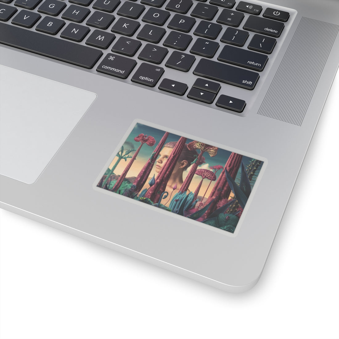 Whimsical Nature Kiss-Cut Stickers for Laptop & Decor - Surreal Artwork Design