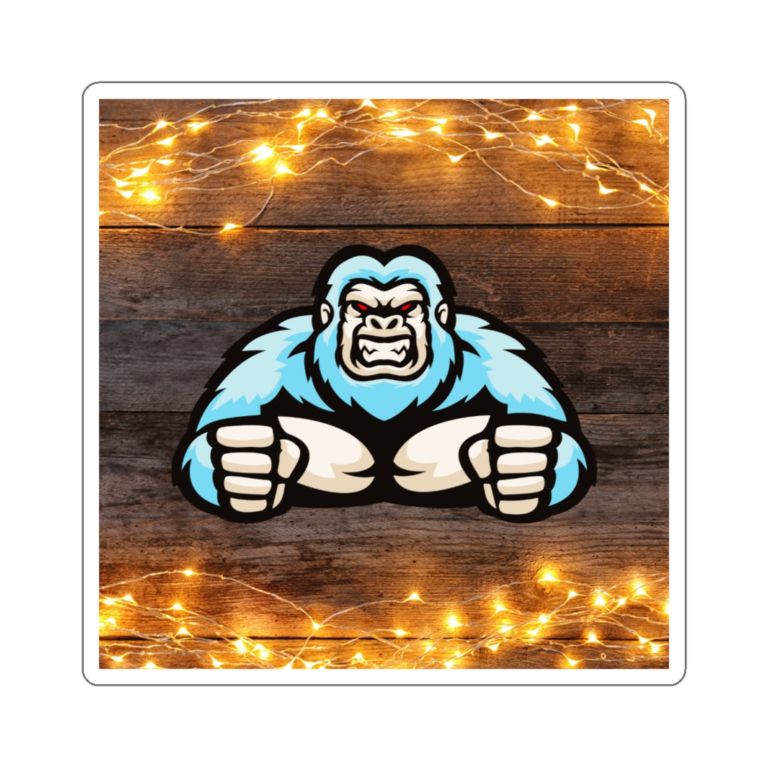 Muscular Gorilla Kiss-Cut Stickers - Perfect for Laptops and Water Bottles