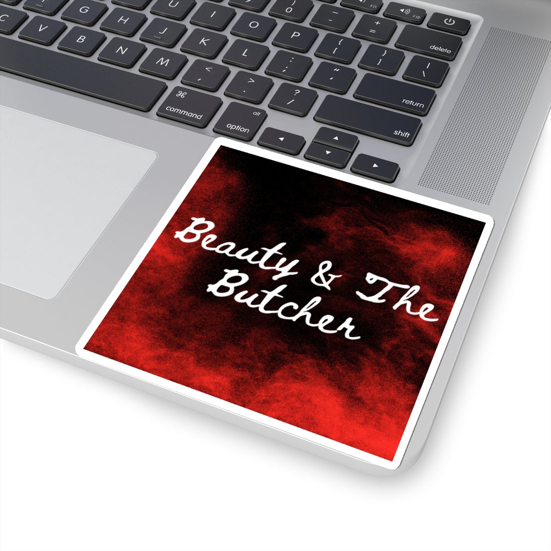 Kiss-Cut Stickers - Beauty & The Butcher Design | Stylish Laptop Decor | Unique Gift for Art Lovers