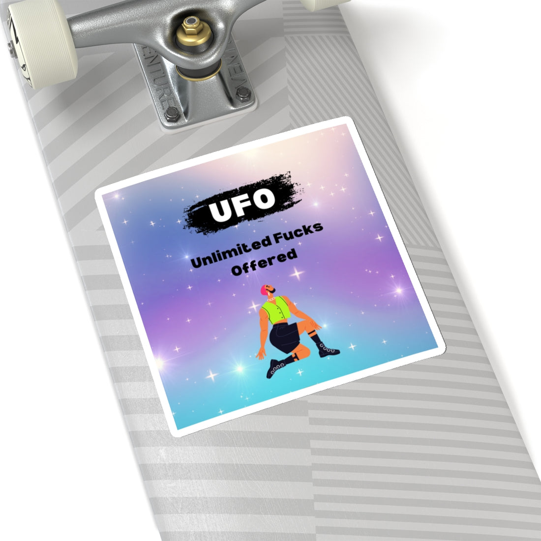 UFO Unlimited Fucks Kiss-Cut Sticker | Fun & Cheeky Decal for Personal Style