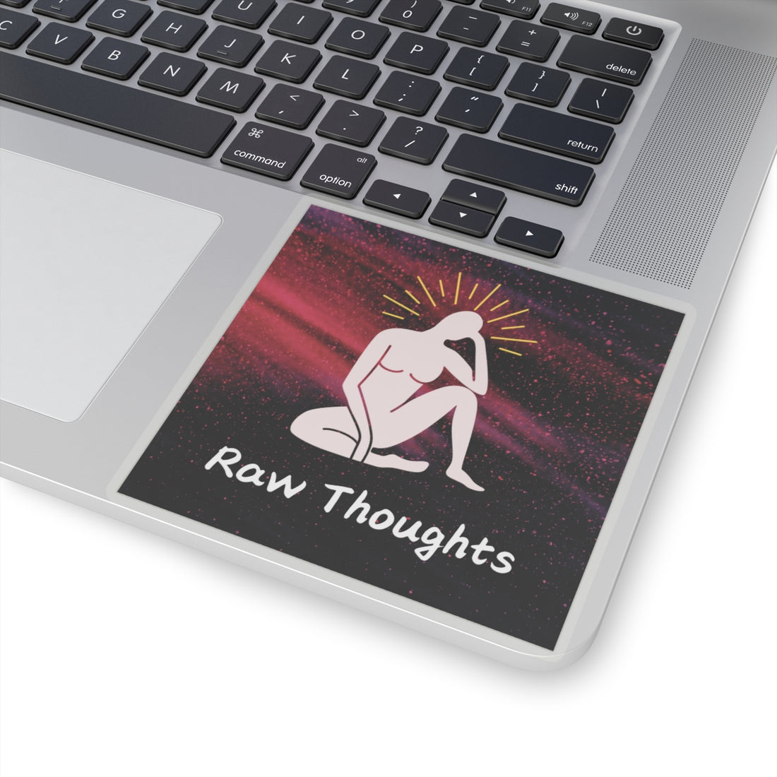 Inspirational Raw Thoughts Kiss-Cut Stickers for Self-Expression