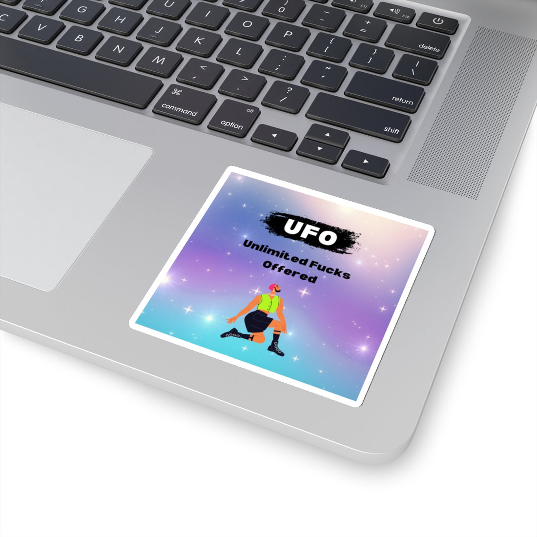 UFO Unlimited Fucks Kiss-Cut Sticker | Fun & Cheeky Decal for Personal Style