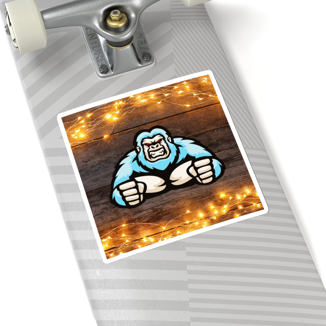 Muscular Gorilla Kiss-Cut Stickers - Perfect for Laptops and Water Bottles