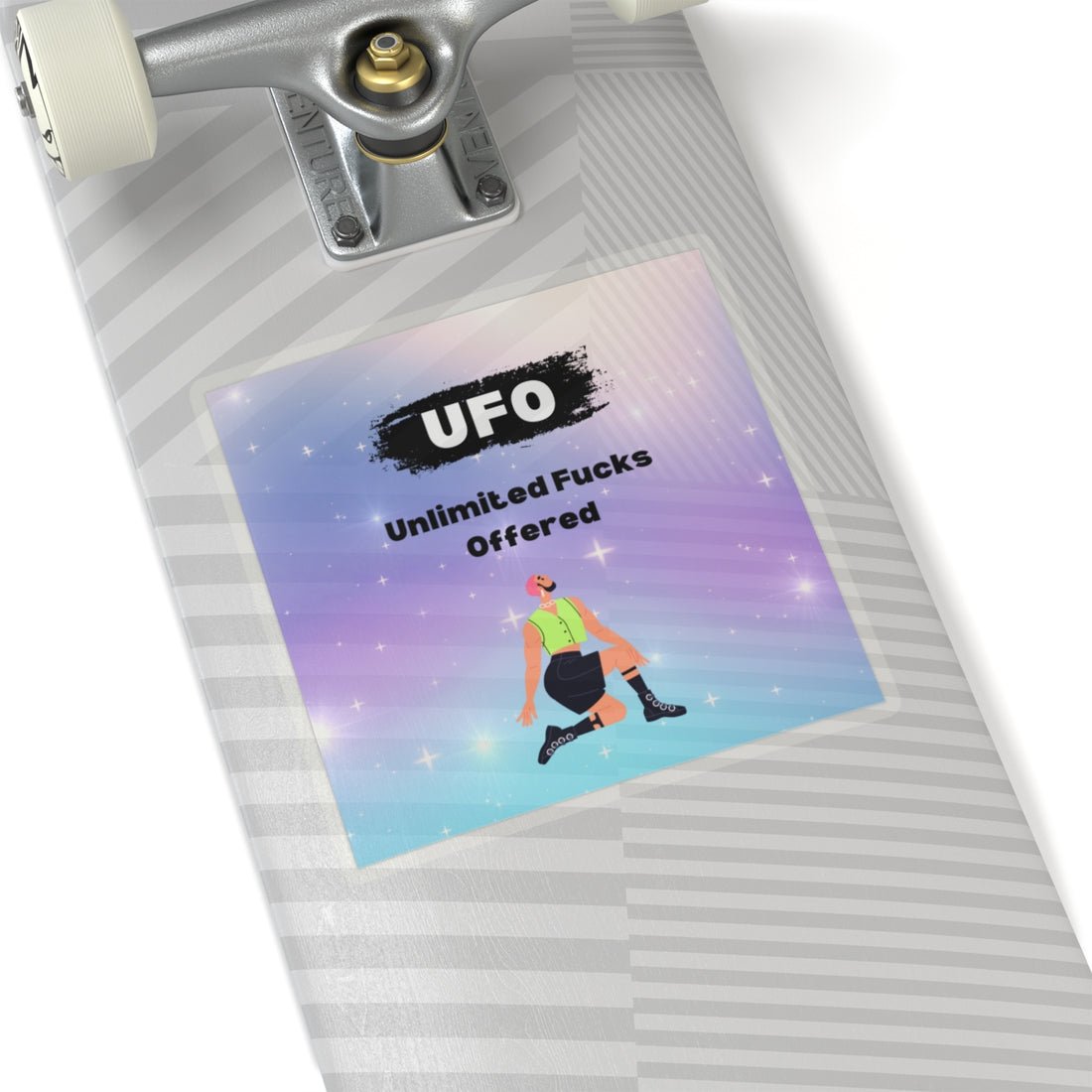 UFO Unlimited Fucks Kiss-Cut Sticker | Fun & Cheeky Decal for Personal Style