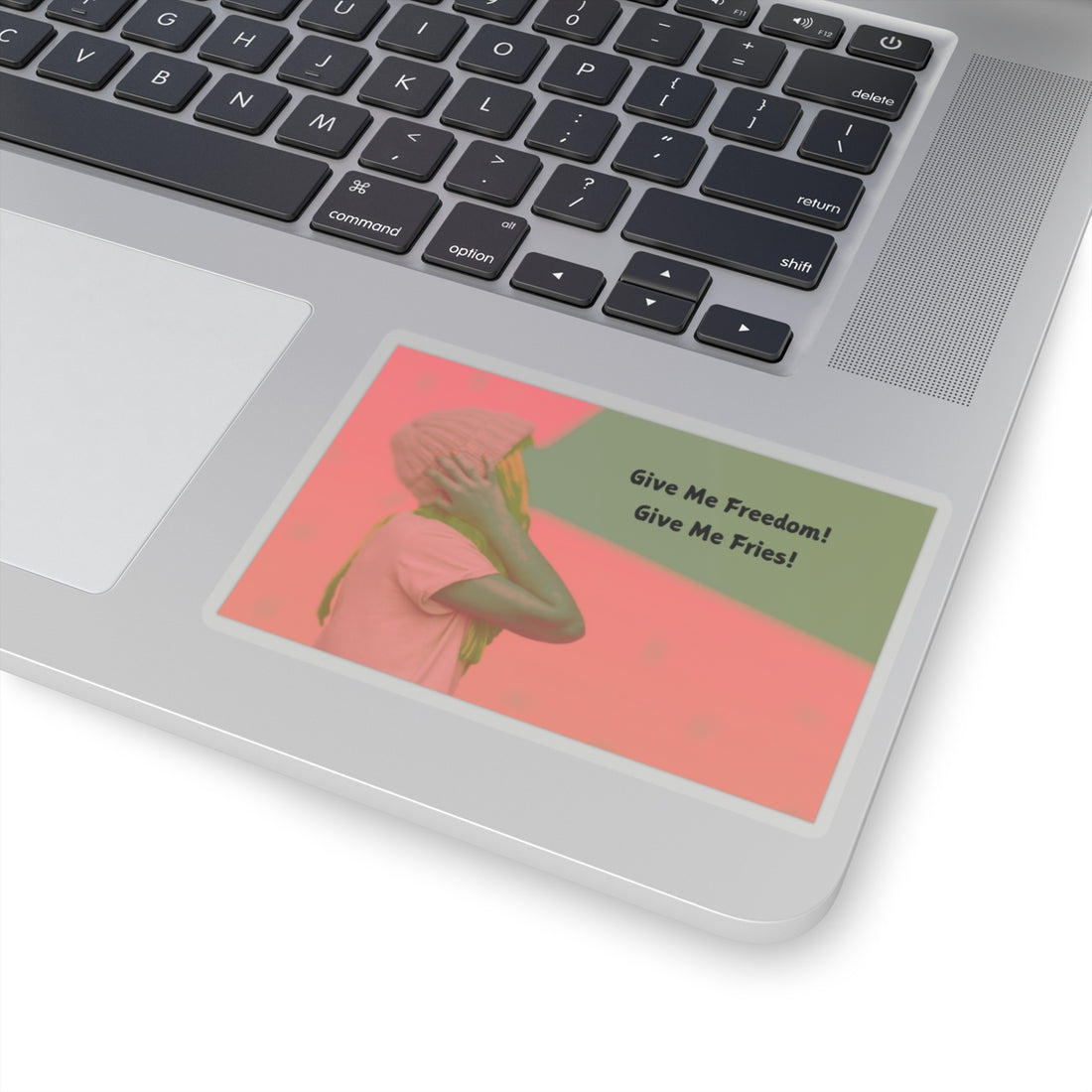 Funny Freedom & Fries Kiss-Cut Stickers - Perfect for Laptops or Water Bottles