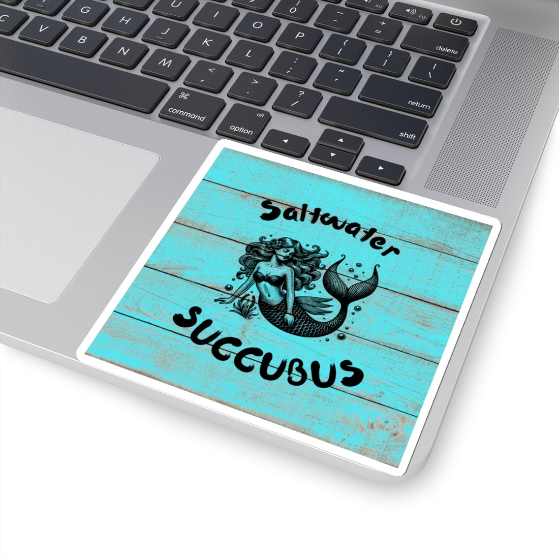 Retro Mermaid Kiss-Cut Sticker - Saltwater Succubus Design