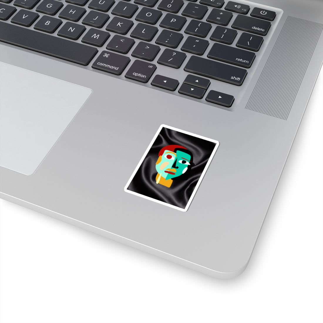 Abstract Face Kiss-Cut Stickers - Modern Art for Laptops and Journals