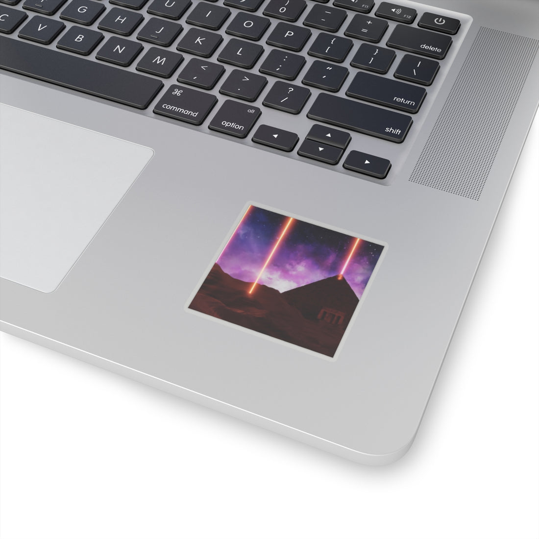 Cosmic Pyramid Kiss-Cut Stickers - Space Vibe Décor for Laptops & Journals