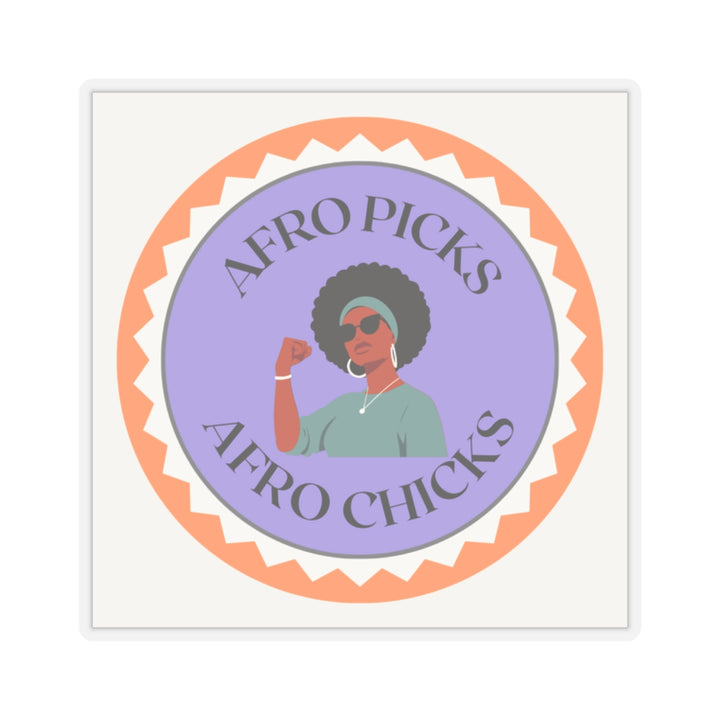 Empowerment Afro Chicks Kiss-Cut Stickers - Vibrant & Unique Vinyl Decals for Self-Expression