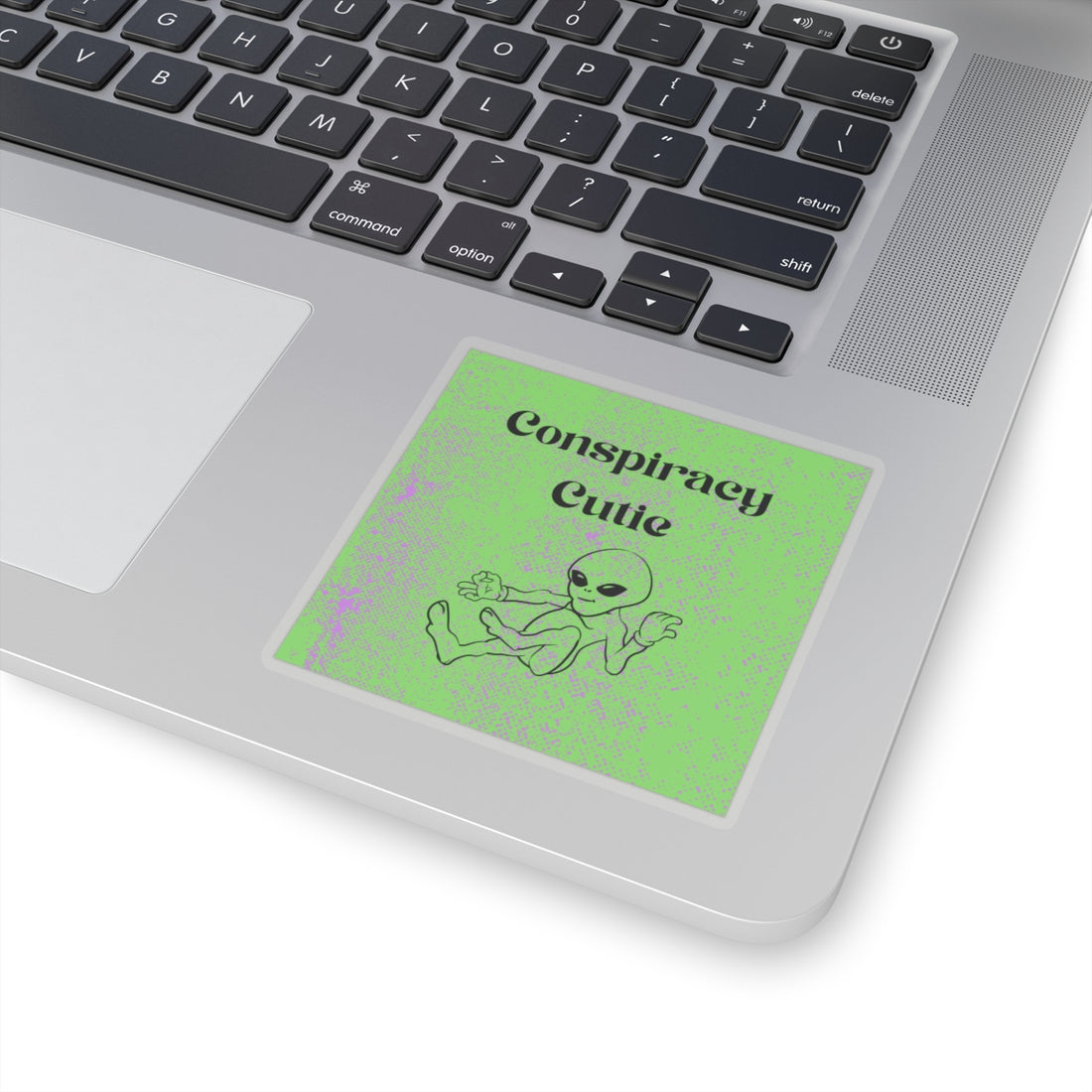 Conspiracy Cutie Alien Stickers - Fun, Quirky Vinyl Decals for UFO Enthusiasts & Bizarre Lovers