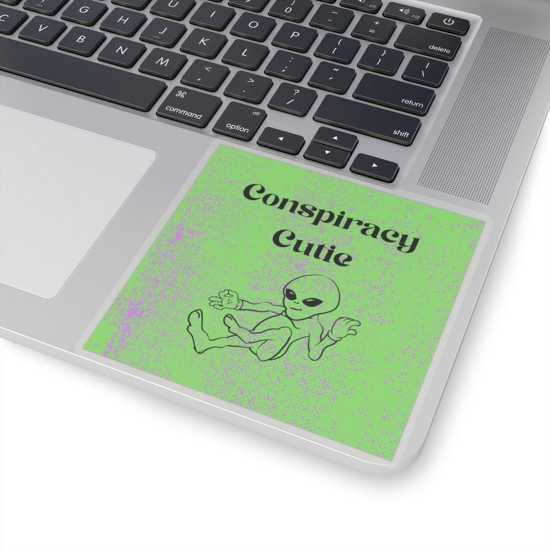 Conspiracy Cutie Alien Stickers - Fun, Quirky Vinyl Decals for UFO Enthusiasts & Bizarre Lovers