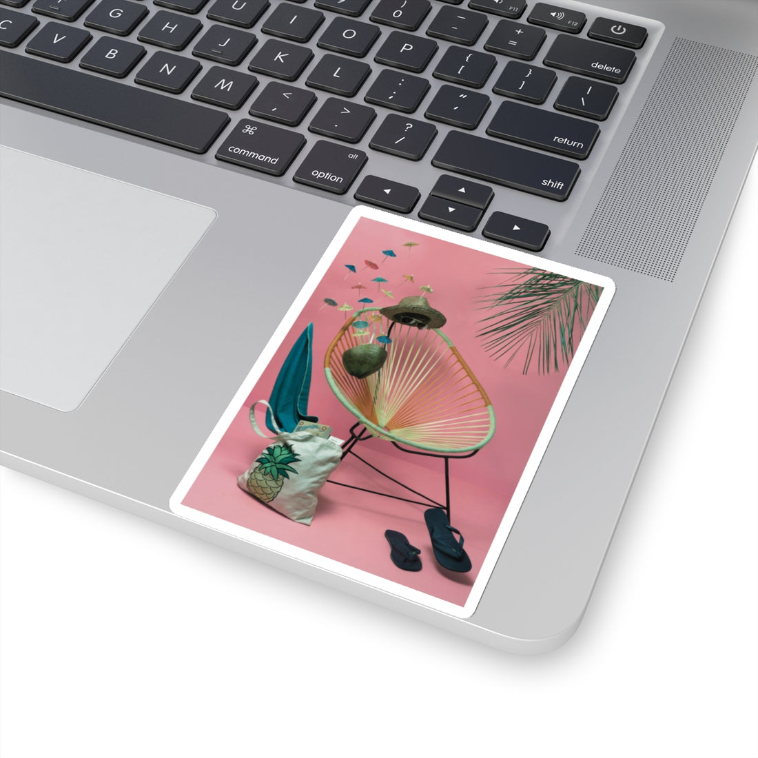 Tropical Vibes Kiss-Cut Stickers - Perfect for Laptops, Water Bottles & Summer Decor