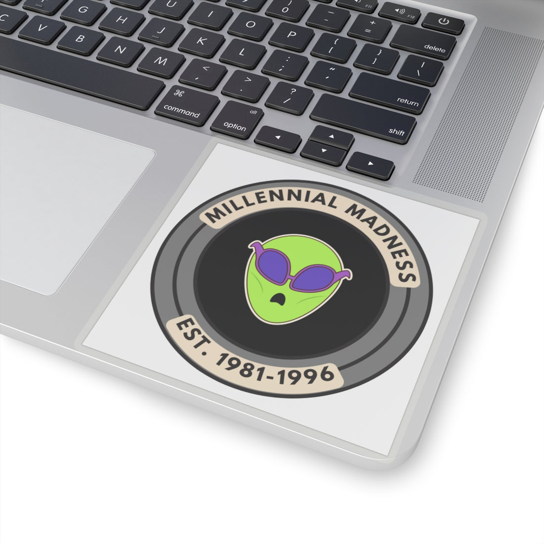 Millennial Madness Alien Kiss-Cut Stickers - Perfect for Laptops and Water Bottles