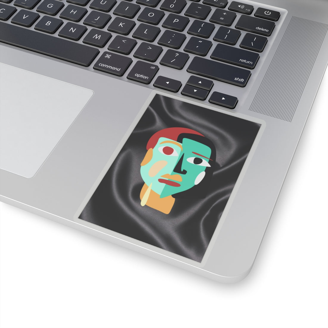 Abstract Face Kiss-Cut Stickers - Modern Art for Laptops and Journals