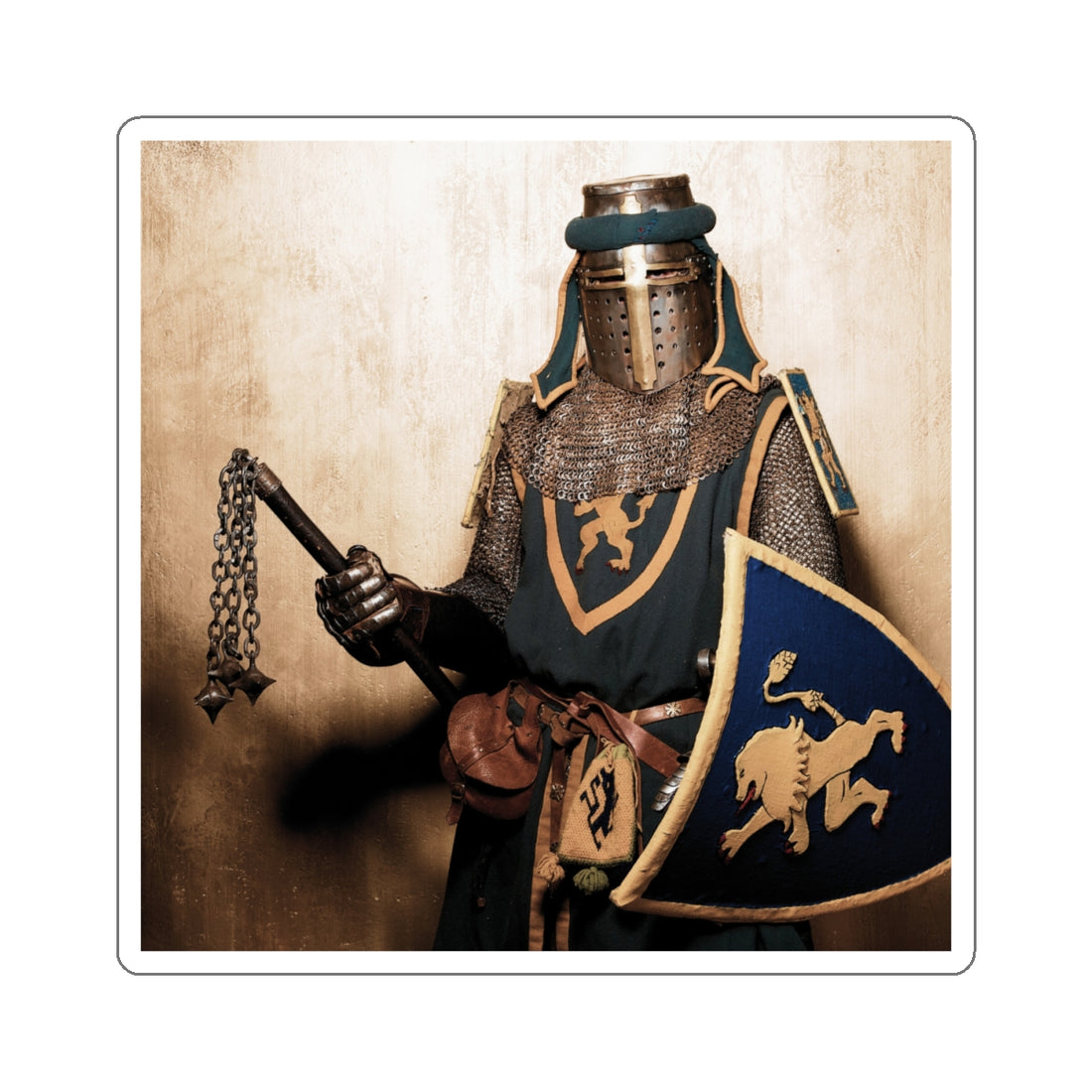 Knight Themed Kiss-Cut Stickers - Medieval Armor Design for Battle Enthusiasts