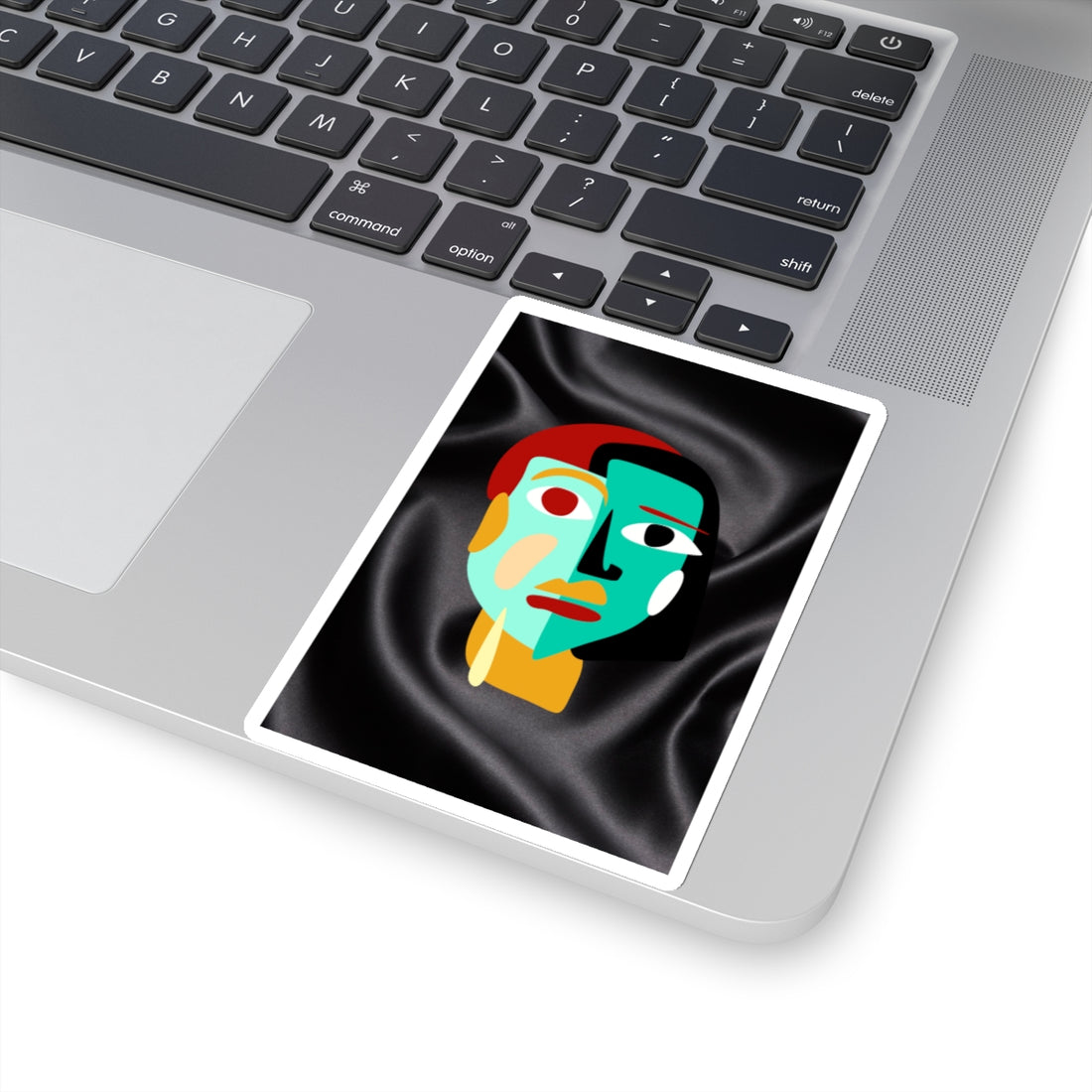 Abstract Face Kiss-Cut Stickers - Modern Art for Laptops and Journals