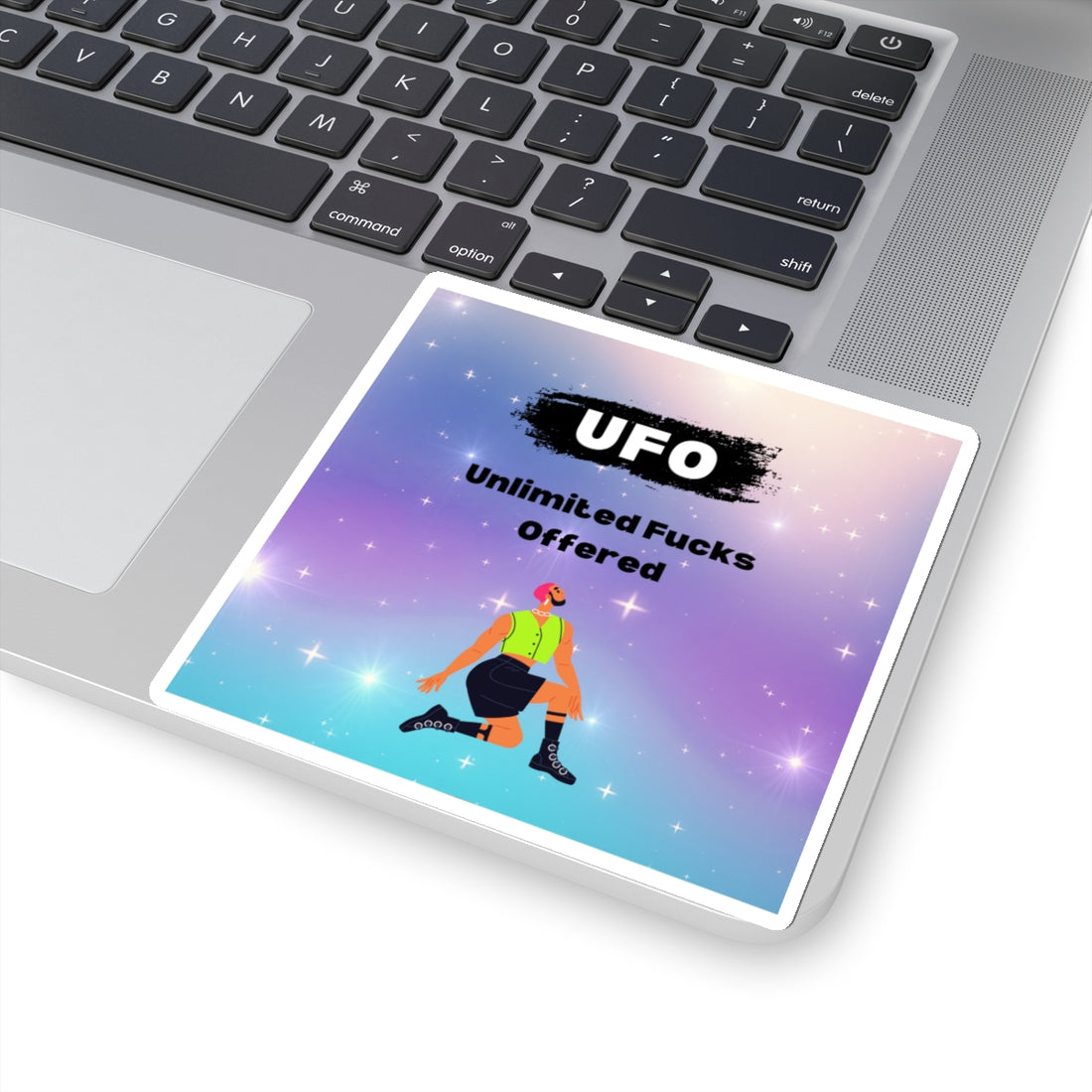 UFO Unlimited Fucks Kiss-Cut Sticker | Fun & Cheeky Decal for Personal Style