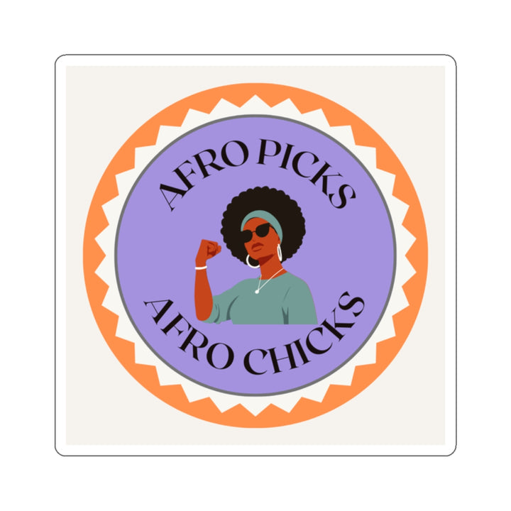 Empowerment Afro Chicks Kiss-Cut Stickers - Vibrant & Unique Vinyl Decals for Self-Expression