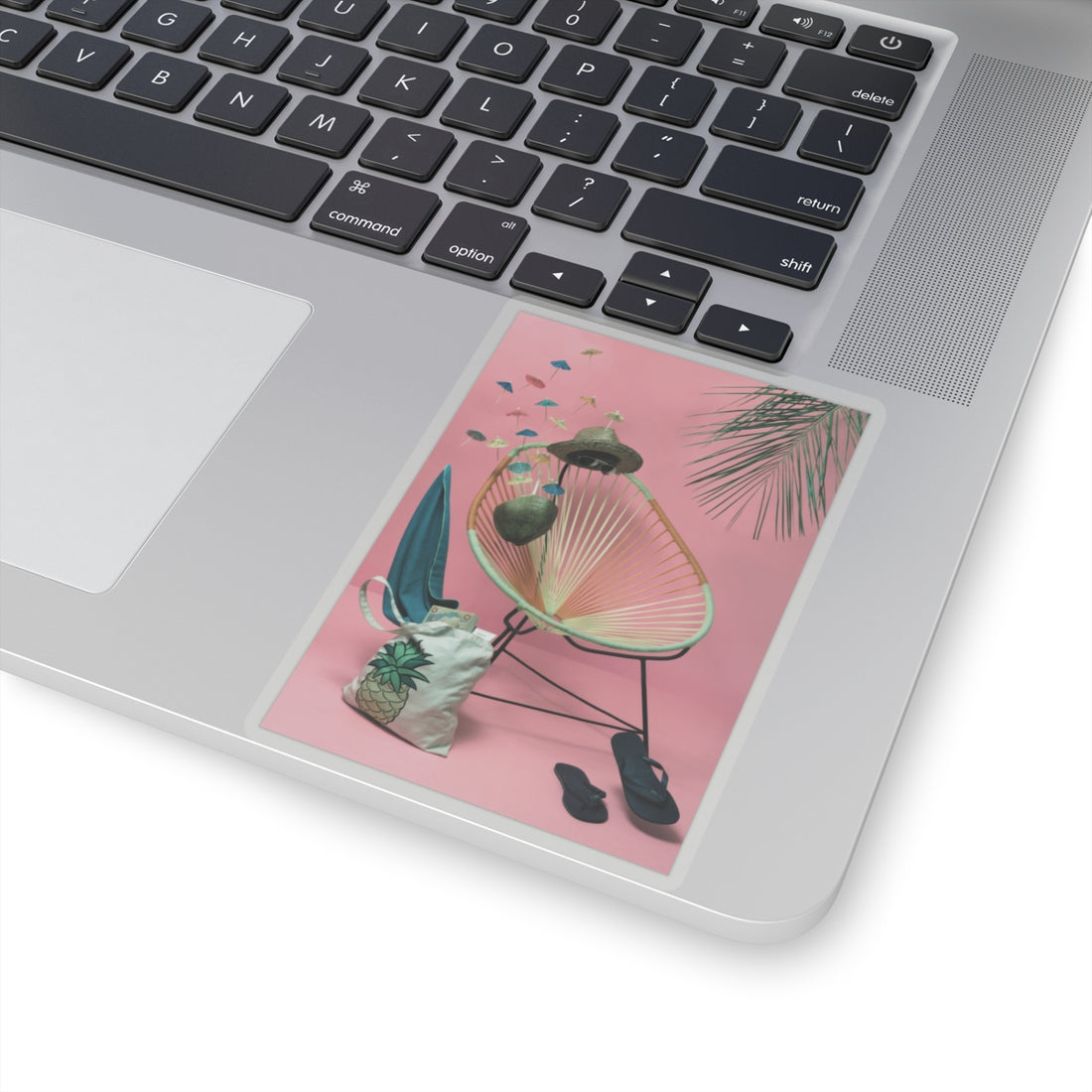 Tropical Vibes Kiss-Cut Stickers - Perfect for Laptops, Water Bottles & Summer Decor