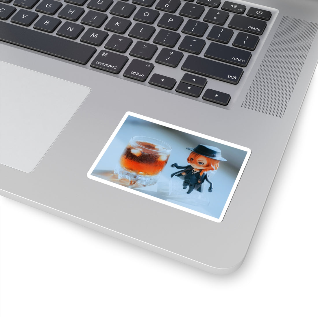 Stylish Kiss-Cut Stickers - Cool Character & Drink Design for Laptops & Decor