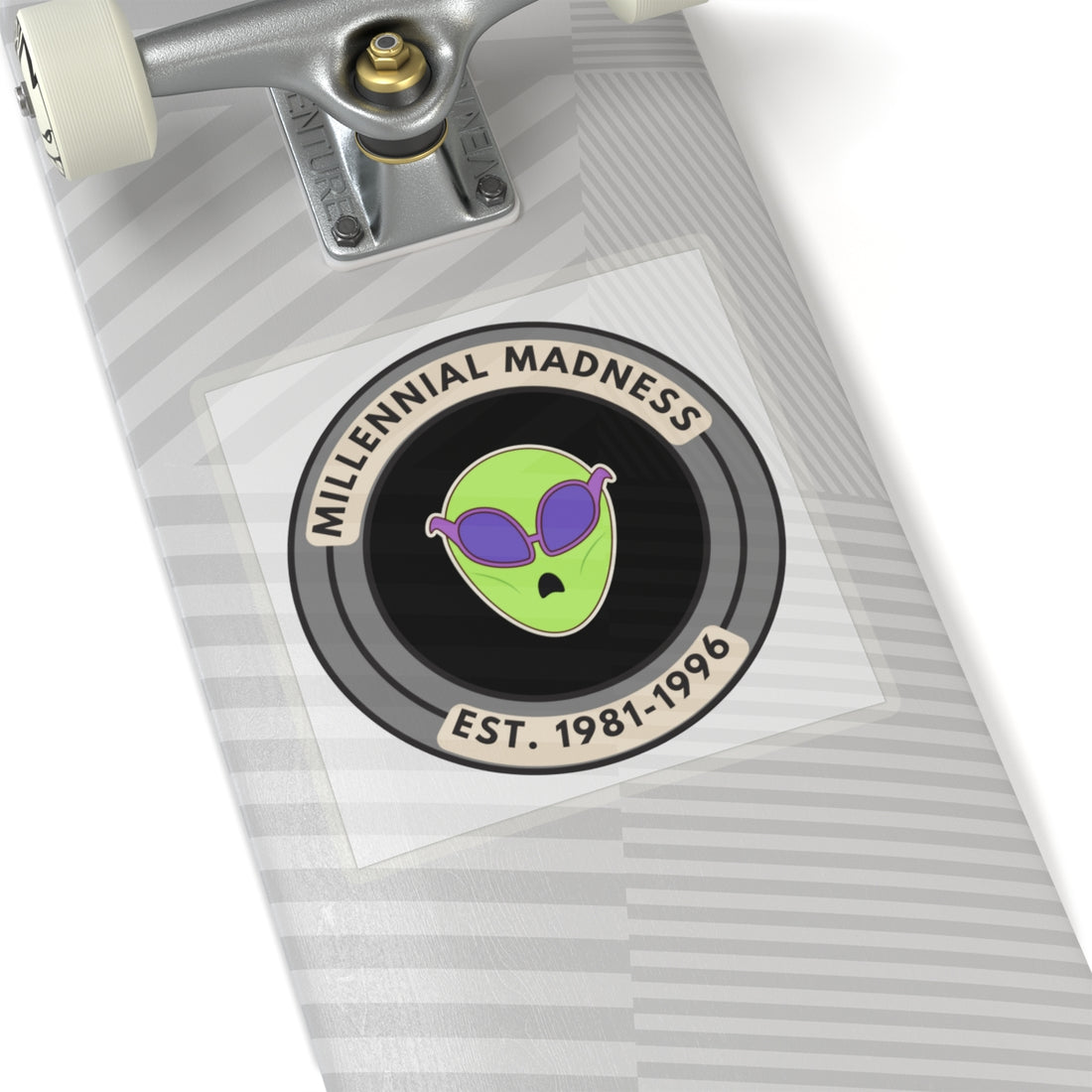 Millennial Madness Alien Kiss-Cut Stickers - Perfect for Laptops and Water Bottles