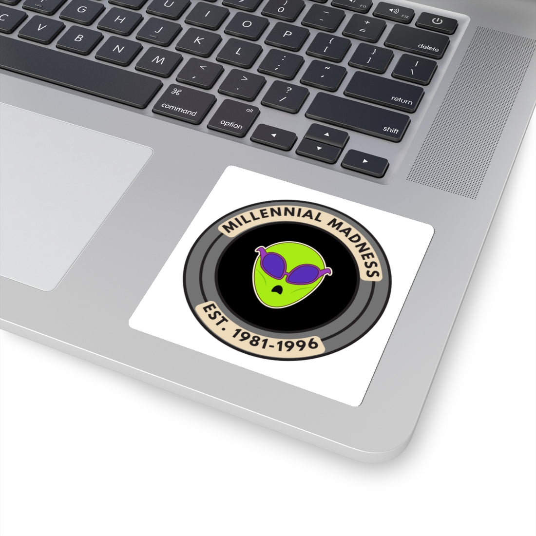 Millennial Madness Alien Kiss-Cut Stickers - Perfect for Laptops and Water Bottles