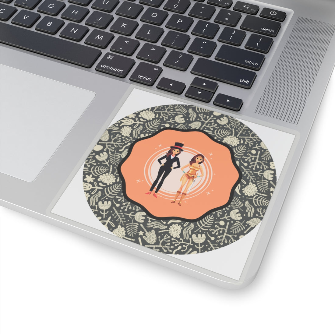 Floral Duo Kiss-Cut Stickers - Chic Stickers for Celebrations & Personalization