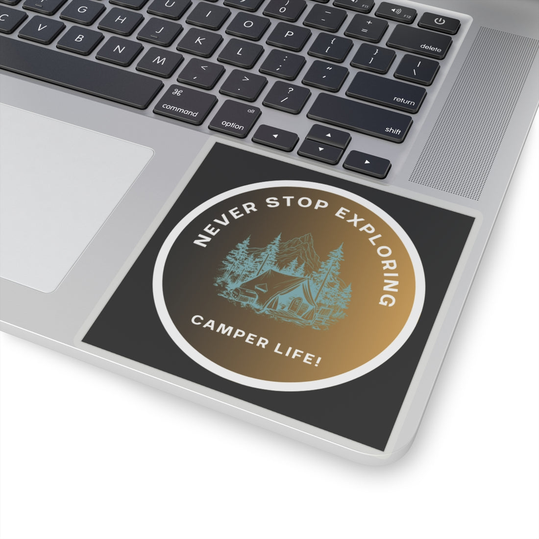 Camper Life Kiss-Cut Stickers - "Never Stop Exploring" Design