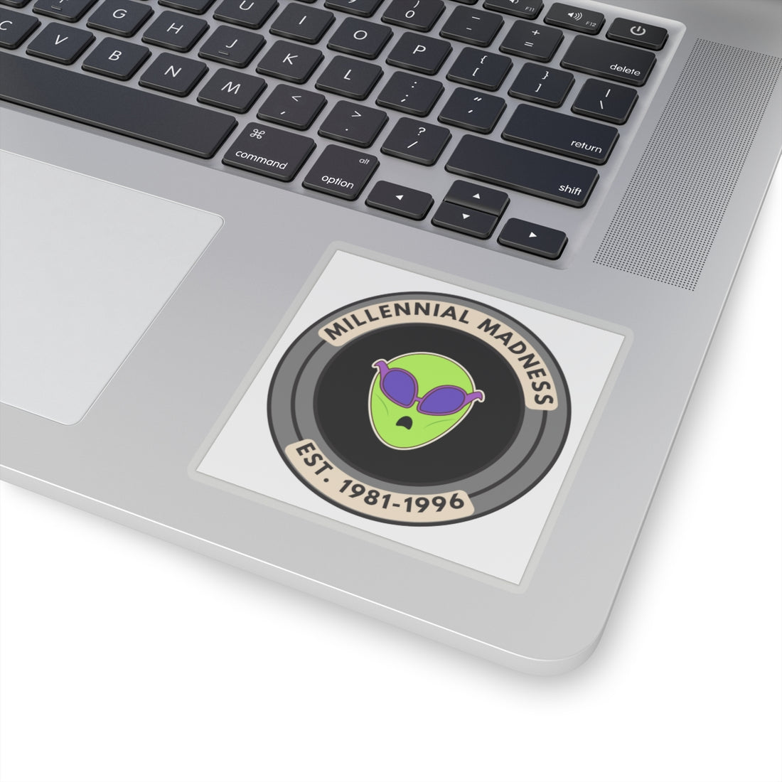 Millennial Madness Alien Kiss-Cut Stickers - Perfect for Laptops and Water Bottles