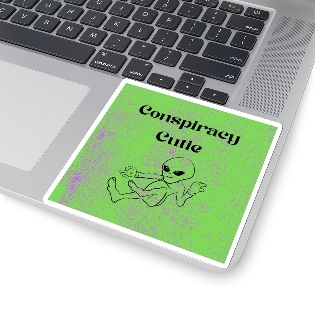 Conspiracy Cutie Alien Stickers - Fun, Quirky Vinyl Decals for UFO Enthusiasts & Bizarre Lovers