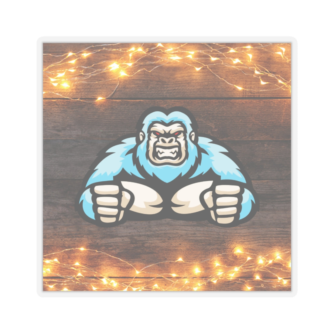 Muscular Gorilla Kiss-Cut Stickers - Perfect for Laptops and Water Bottles