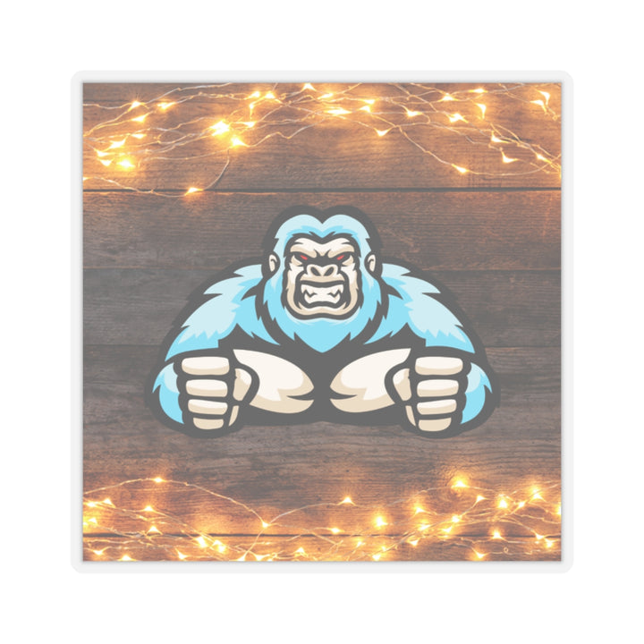 Muscular Gorilla Kiss-Cut Stickers - Perfect for Laptops and Water Bottles