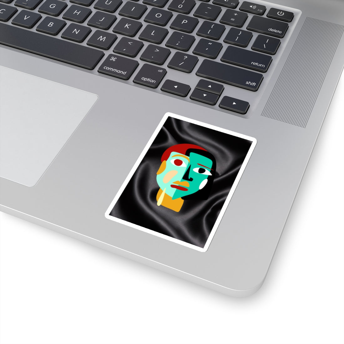 Abstract Face Kiss-Cut Stickers - Modern Art for Laptops and Journals